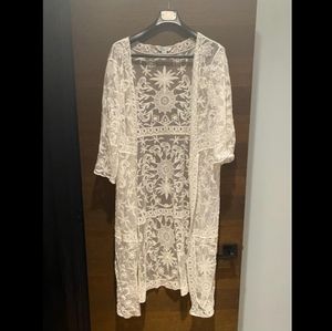 NWOT Sundance sheer lace duster